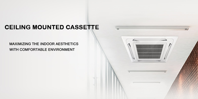 High Quality 24,000 BTU Multi or Single Zone Ceiling Cassette Smart Air Conditioner manufacture